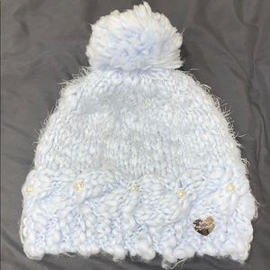 Betsy Johnson Light Blue Beanie